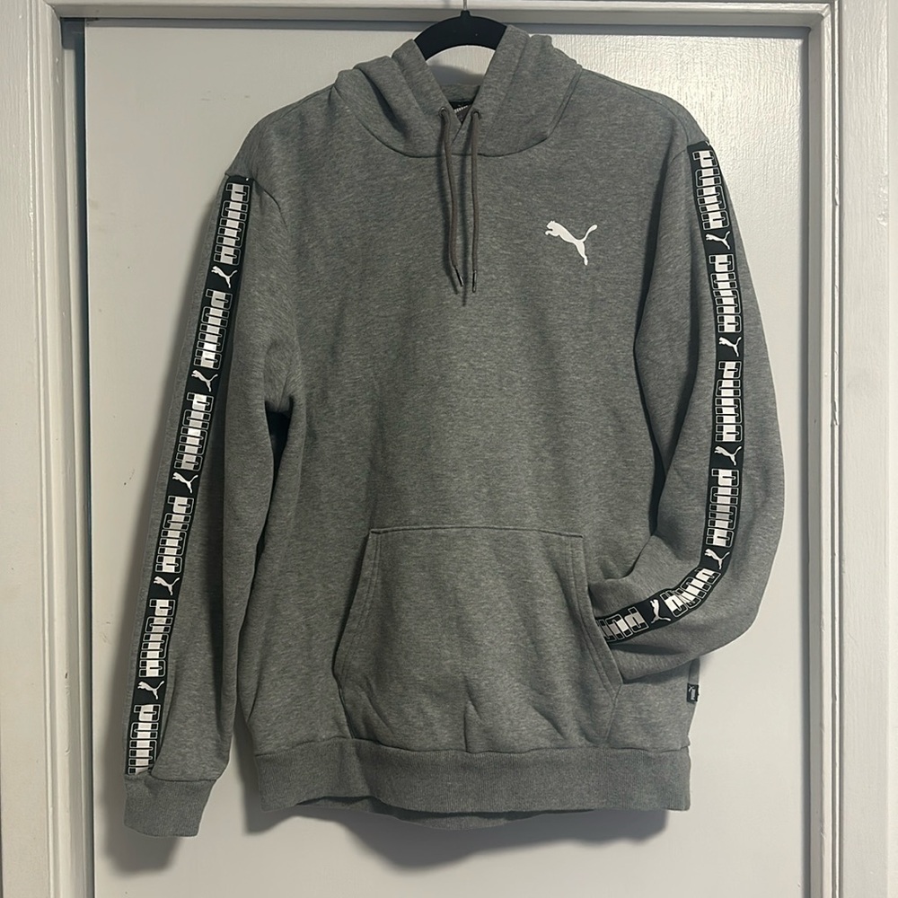 EUC: Puma - Men's Camo Taping  Hoodie men’s large, hoodie